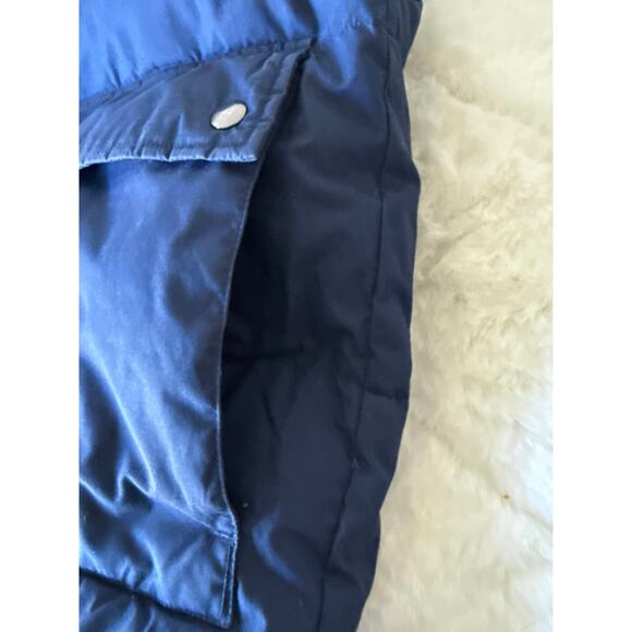 Vintage Woodlake Mens Duck Down Vest Navy Full Zip w/Pockets Size M EUC - Picture 8 of 8